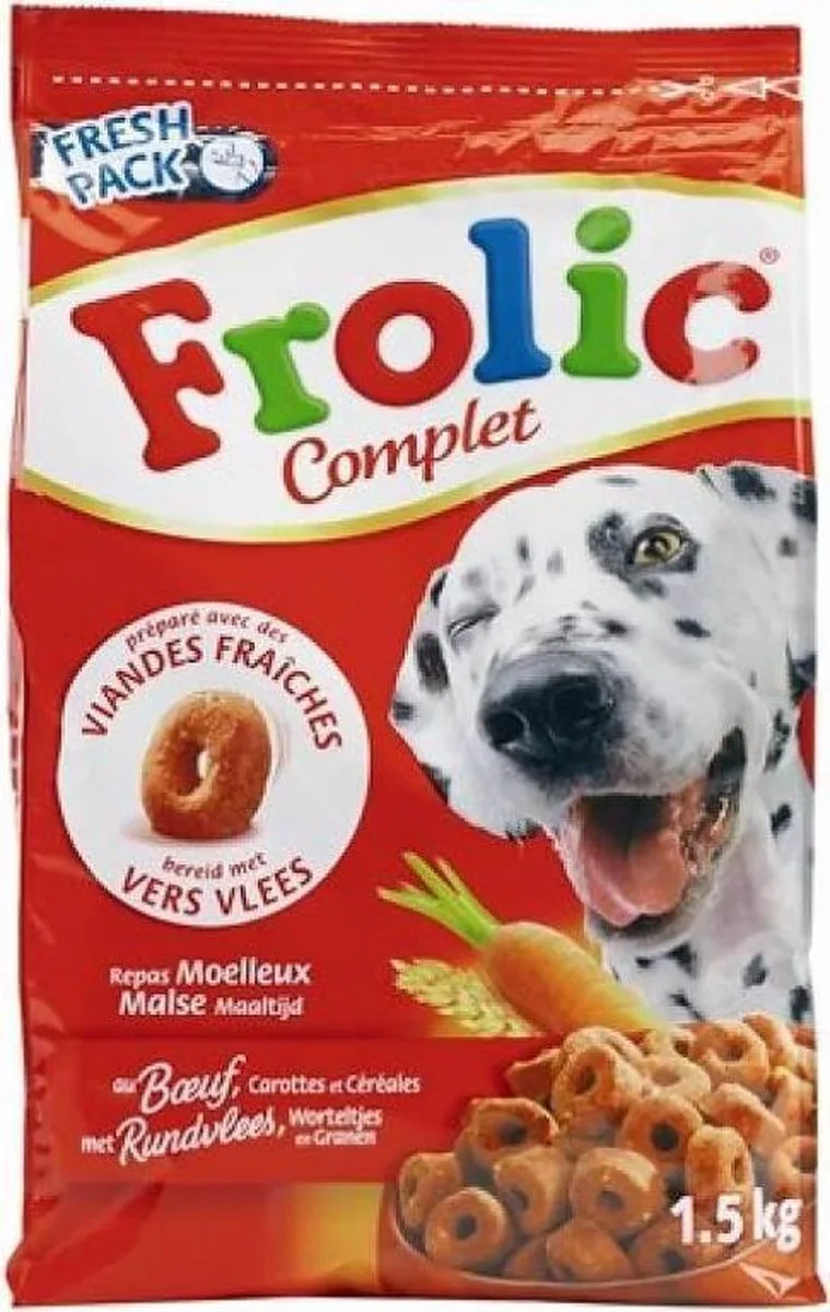 Hondenvoer - Met Rundvlees - 5 x 1.5 kg von Frolic – Produktfoto