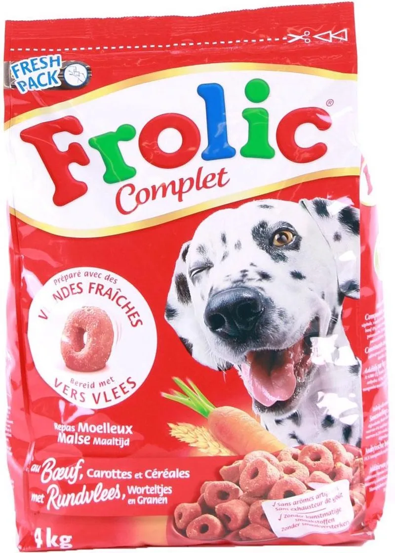 Met Rundvlees Hondenvoer - 4 kg - 3 Stuks by Frolic – product photo