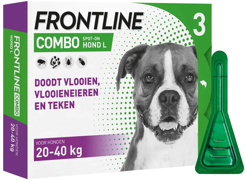 Combo Hond L (20-40 kg) - 2 x 6 pipetten by Frontline – product photo