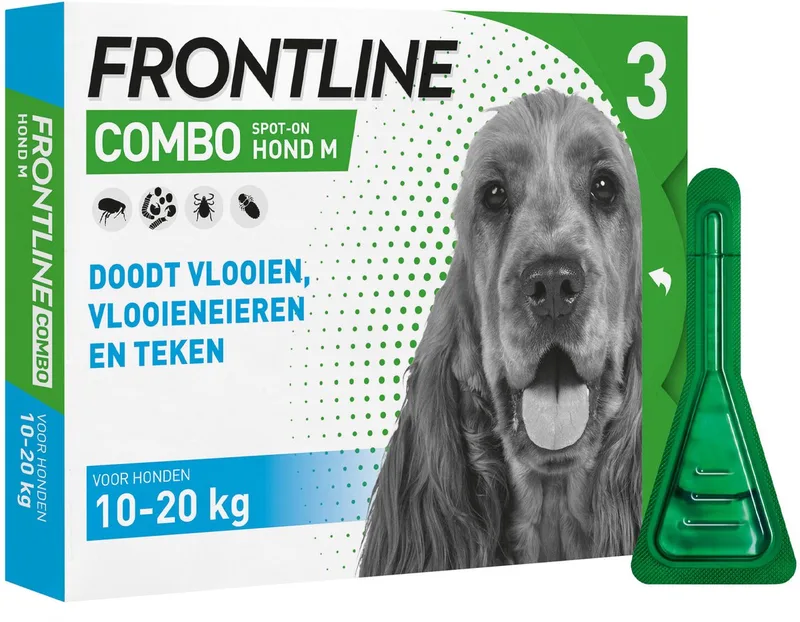 Combo Hond M (10-20 kg) - 2 x 6 pipetten by Frontline – product photo