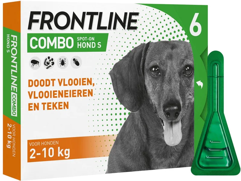 Combo Hond S (2-10 kg) - 2 x 6 pipetten de Frontline – photo produit
