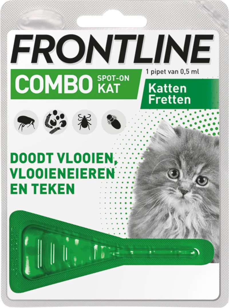 Combo Spot On - Kat en Fret - 1 Pipet de Frontline – photo produit
