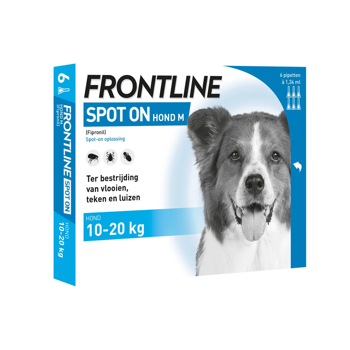 Spot-On Hond , 10 tot 20 kg, 6 Pipetten by Frontline – product photo