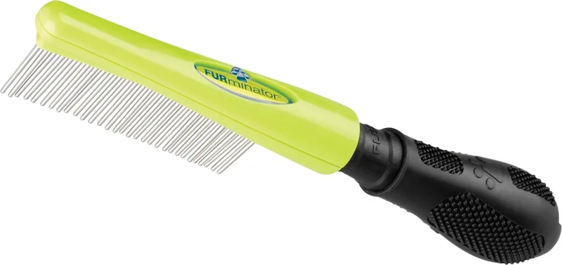 Hond Finishing Comb - Hondenborstel - S de FURminator en Vert – photo produit