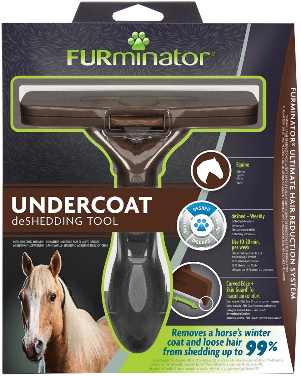 Roestvrijstaal Verharingstool - Ergonomische Handgreep - Voor Paarden van FURminator in Zie afbeelding – productfoto