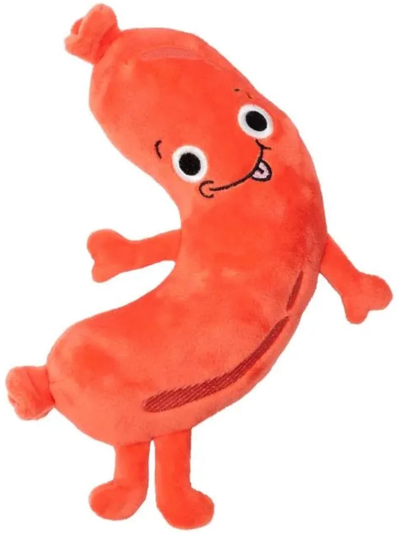Brad Wurst - Hondenspeelgoed - 30x19x10 cm per stuk by FuzzYard in Orange – product photo