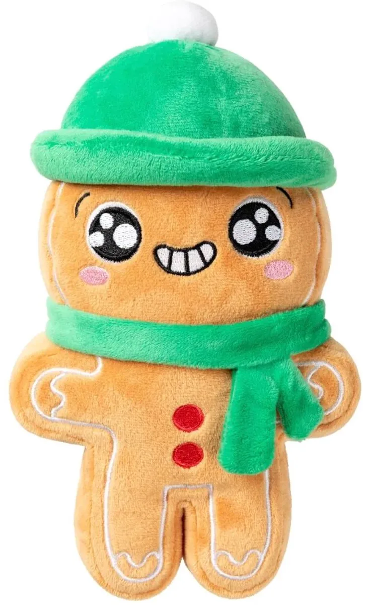 Holly jolly chillybread pluche hondenspeeltje in koekmannetje vorm 26 cm fra FuzzYard i Brun – produktbillede