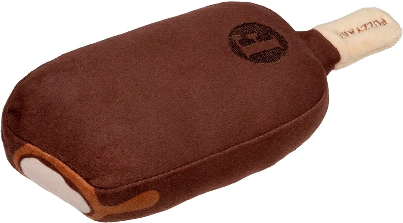 Plush Toy Choc Coated Ice Cream - Hondenspeelgoed - 1 stuk by FuzzYard in White – product photo