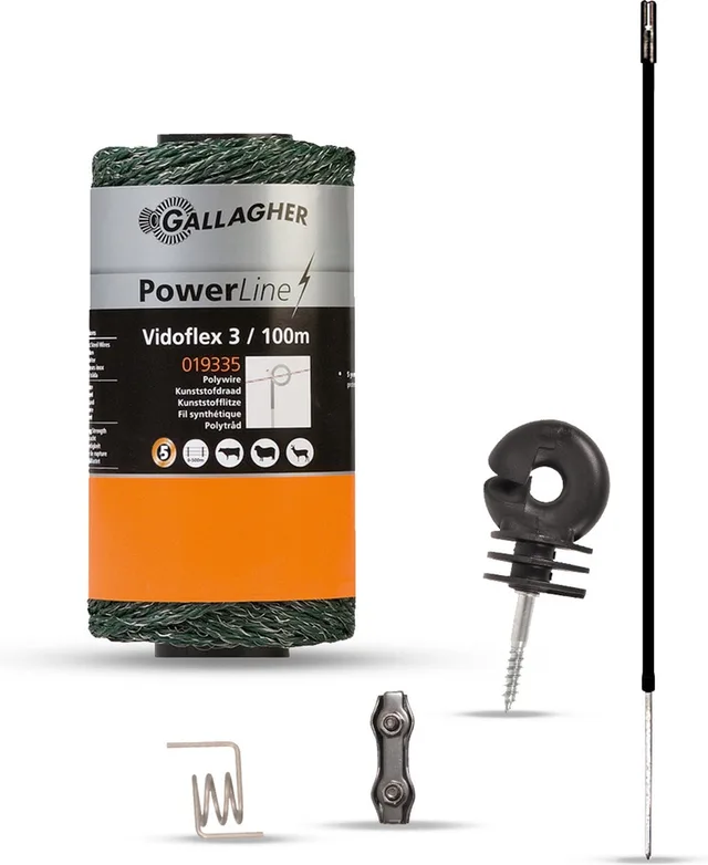 Schrikdraad voor honden en katten - Complete set - 33 meter - 80 cm hoog - elektrische omheining - afrastering huisdieren - schrikdraadapparaat - schrikdraadset