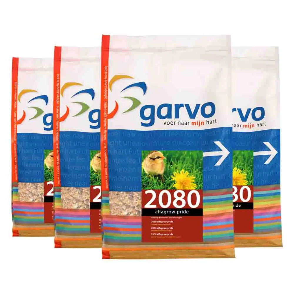 4x Garvo Vogelvoer Alfagrow Pride 4 kg van Garvo – productfoto