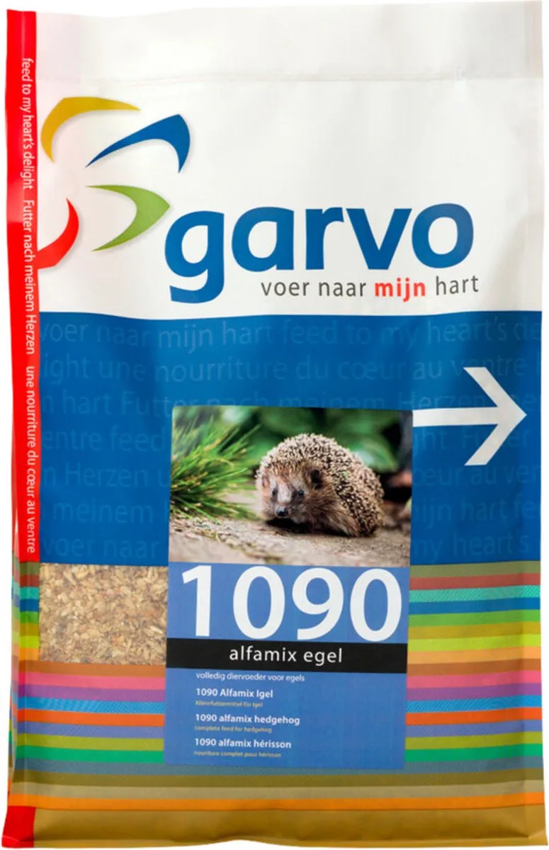 Alfamix Egelvoer - 4 x 1,5 kg - Voordeelverpakking van Garvo – productfoto