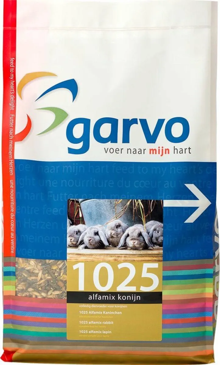 Alfamix Konijn 1025 Garvo - 20kg van Garvo – productfoto