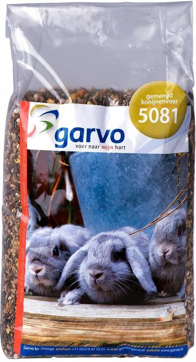 Gemengd konijnenvoer met wortel (5081) 4KG de Garvo – photo produit