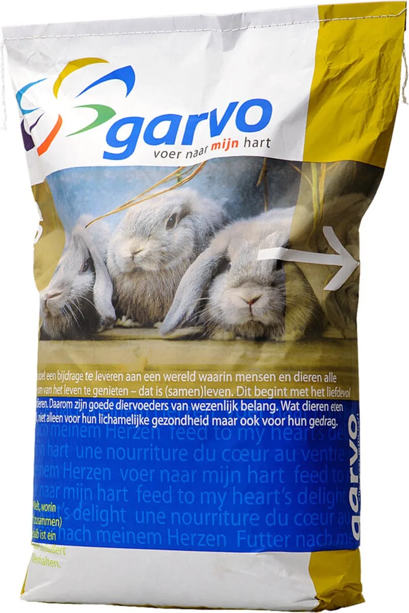 Konijnenmelange 15 kg van Garvo – productfoto