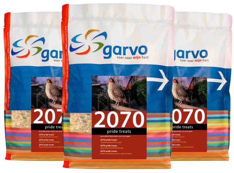 Vogelvoer Pride Treats (207008) - 3 x 800 gr - Voordeelverpakking by Garvo – product photo