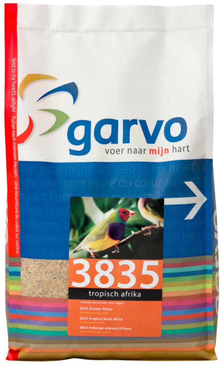 Vogelvoer Tropisch Afrika 4 kg fra Garvo – produktbillede
