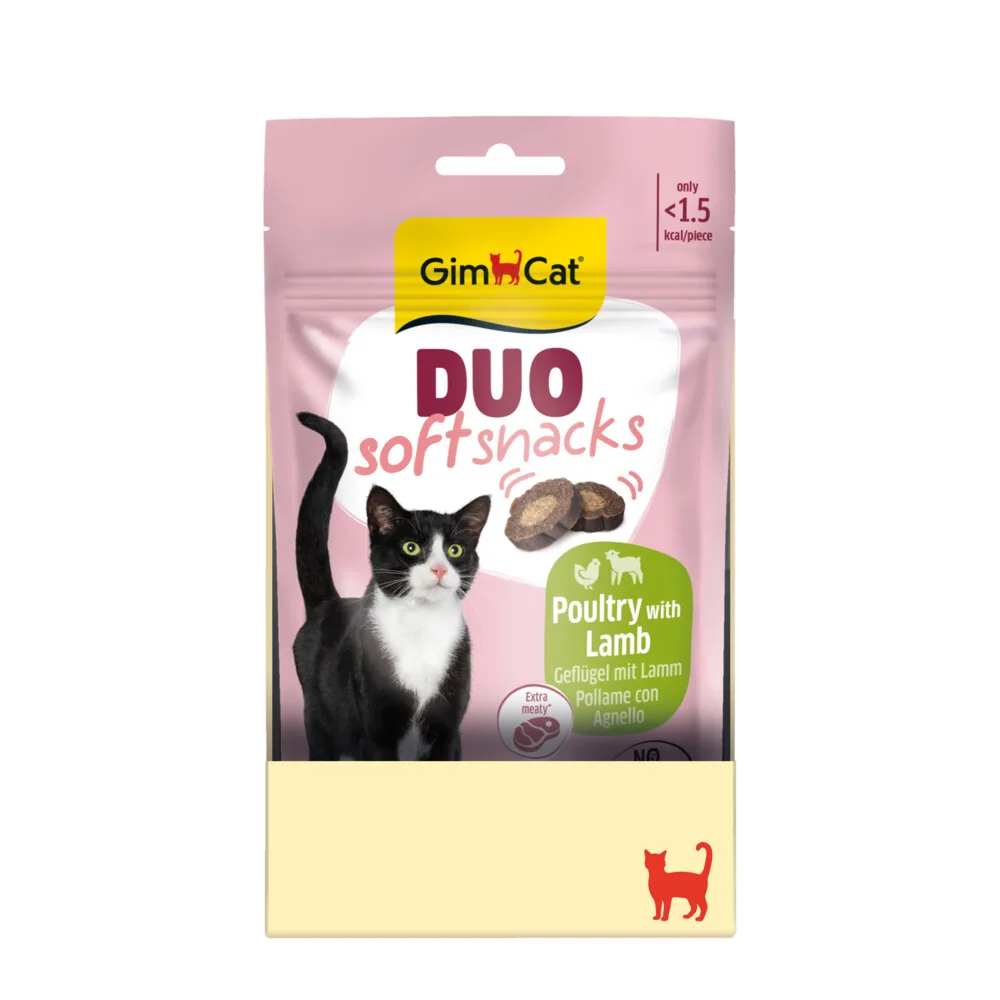 12x GimCat Duo Kattensnack Lam & Gevogelte 50 gr van GimCat – productfoto
