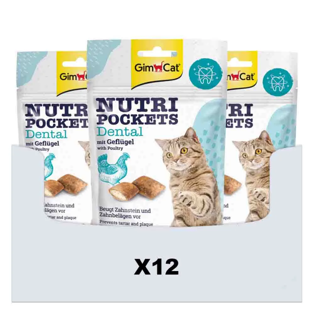 12x GimCat Nutri Pockets Dental 60 gr van GimCat – productfoto