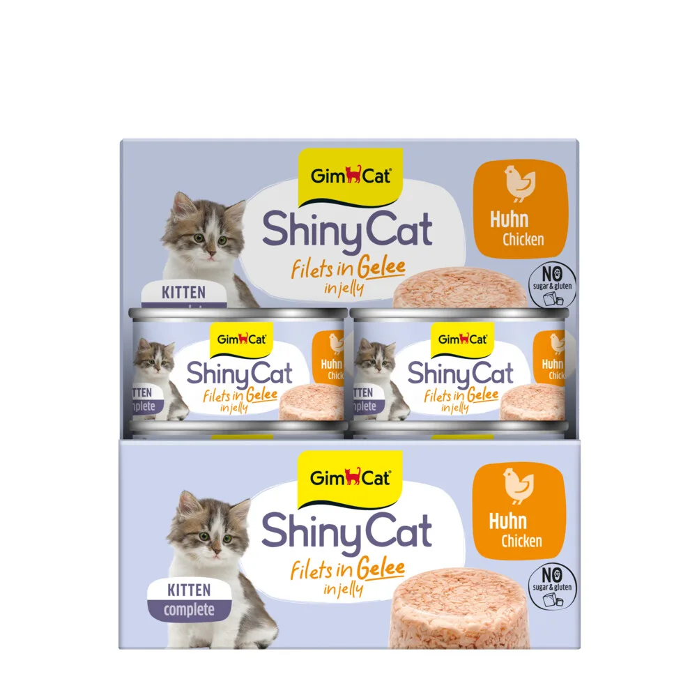 24x GimCat ShinyCat Kitten Jelly Kip 70 gr by GimCat – product photo
