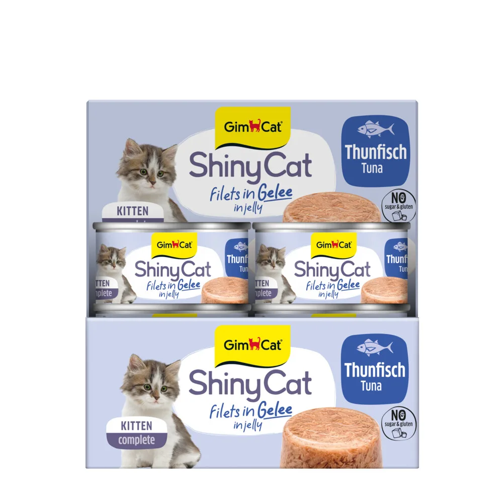24x GimCat ShinyCat Kitten Jelly Tonijn 70 gr by GimCat – product photo