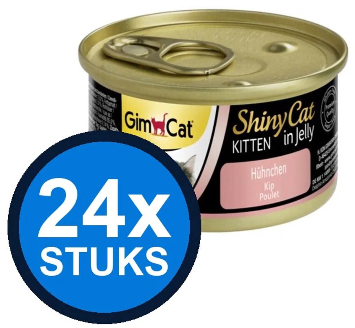 24x GimCat ShinyCat kitten kip 70gr de GimCat – photo produit