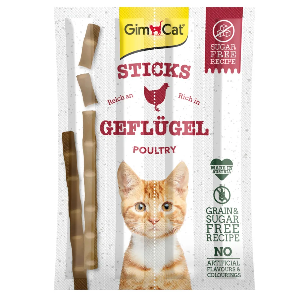 24x GimCat Sticks Gevogelte 4 stuks by GimCat – product photo