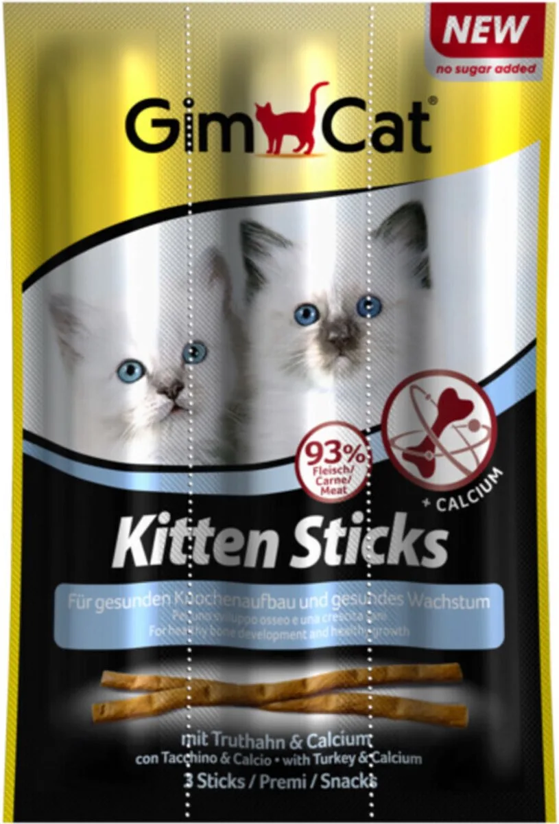24x GimCat Sticks Kitten Kalkoen 3 stuks van GimCat – productfoto