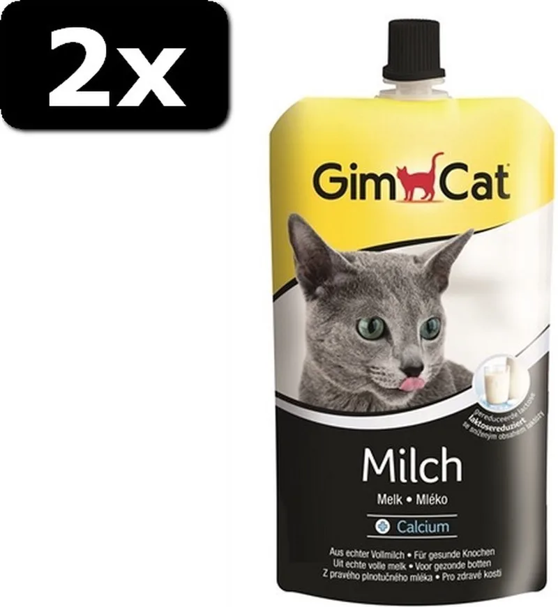 2x GIMCAT KATTENMELK POUCH 200ML by GimCat – product photo