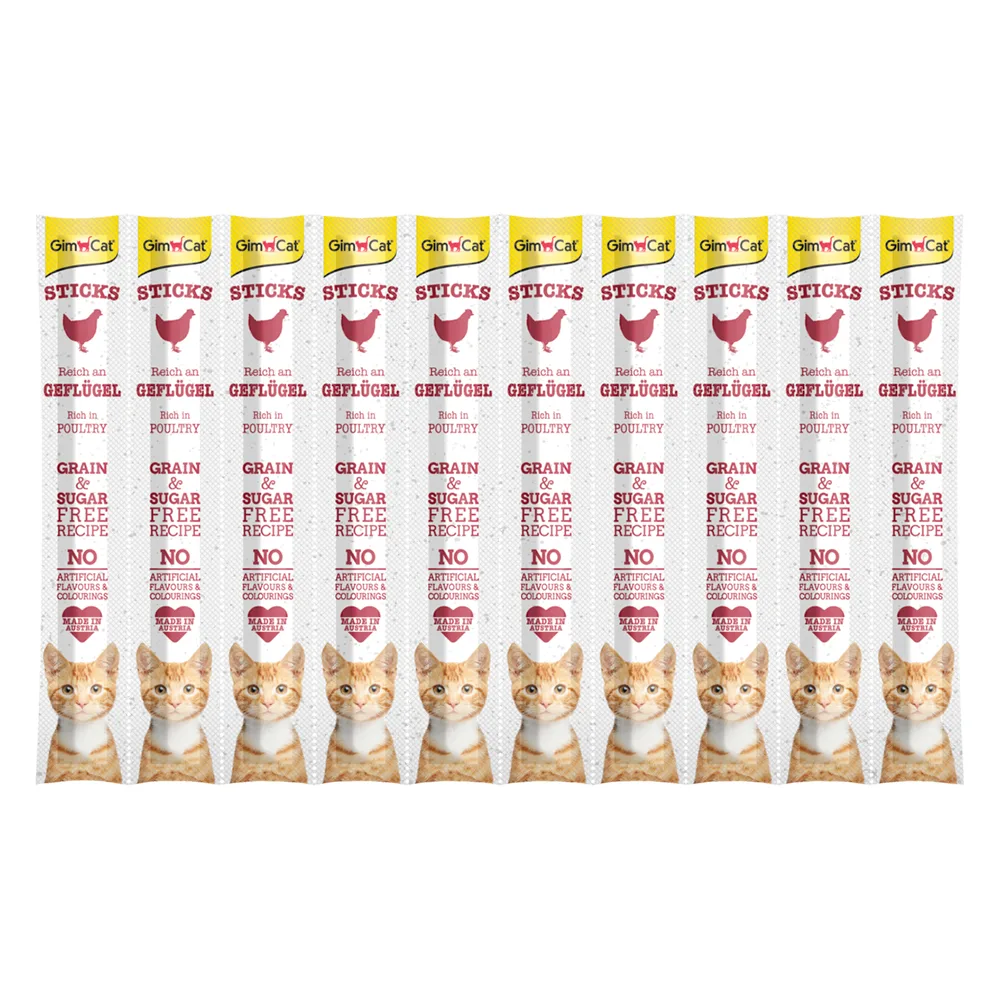 30 Stuks GimCat Sticks Gevogelte Kattensnacks by GimCat – product photo