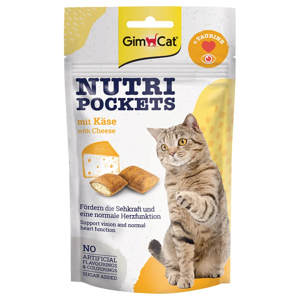 60g GimCat Nutri Pockets Kaas Kattensnacks by GimCat – product photo