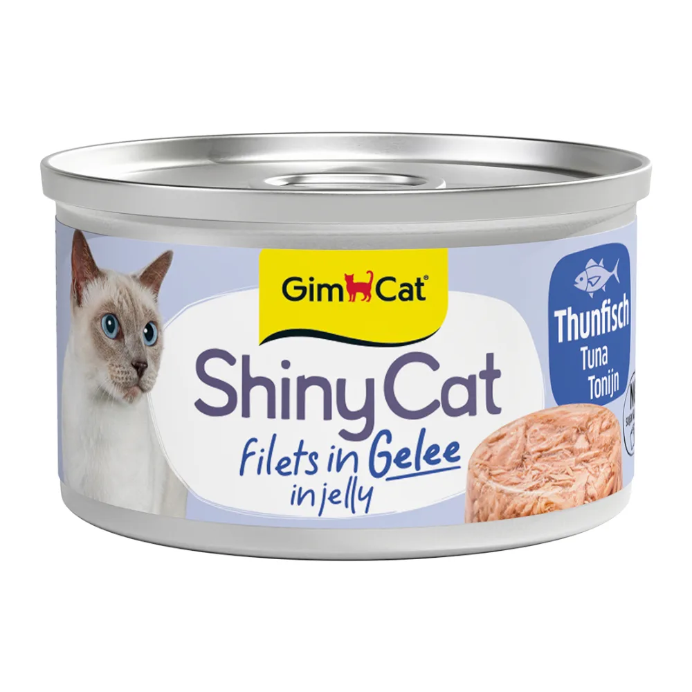 6x70g ShinyCat in Gelei Tonijn GimCat Kattenvoer de GimCat – photo produit