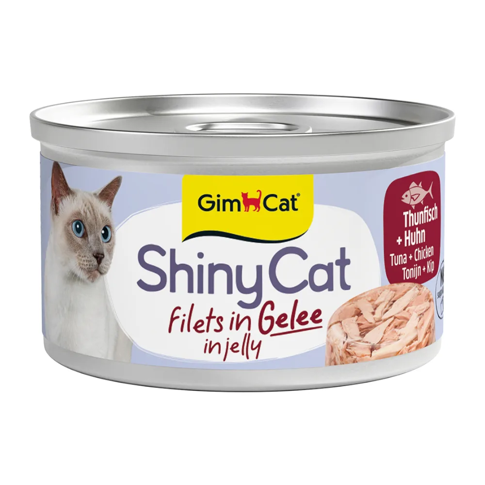 6x70g ShinyCat in Gelei Tonijn & Kip GimCat Kattenvoer by GimCat – product photo