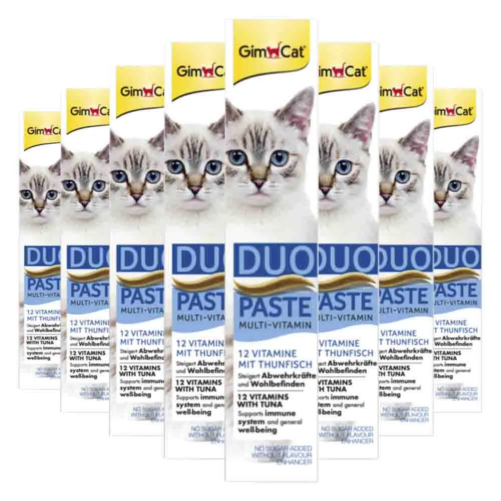 8x GimCat Multi-Vitamin Duo-Pasta Tonijn & Vitamines 50 gr de GimCat – photo produit