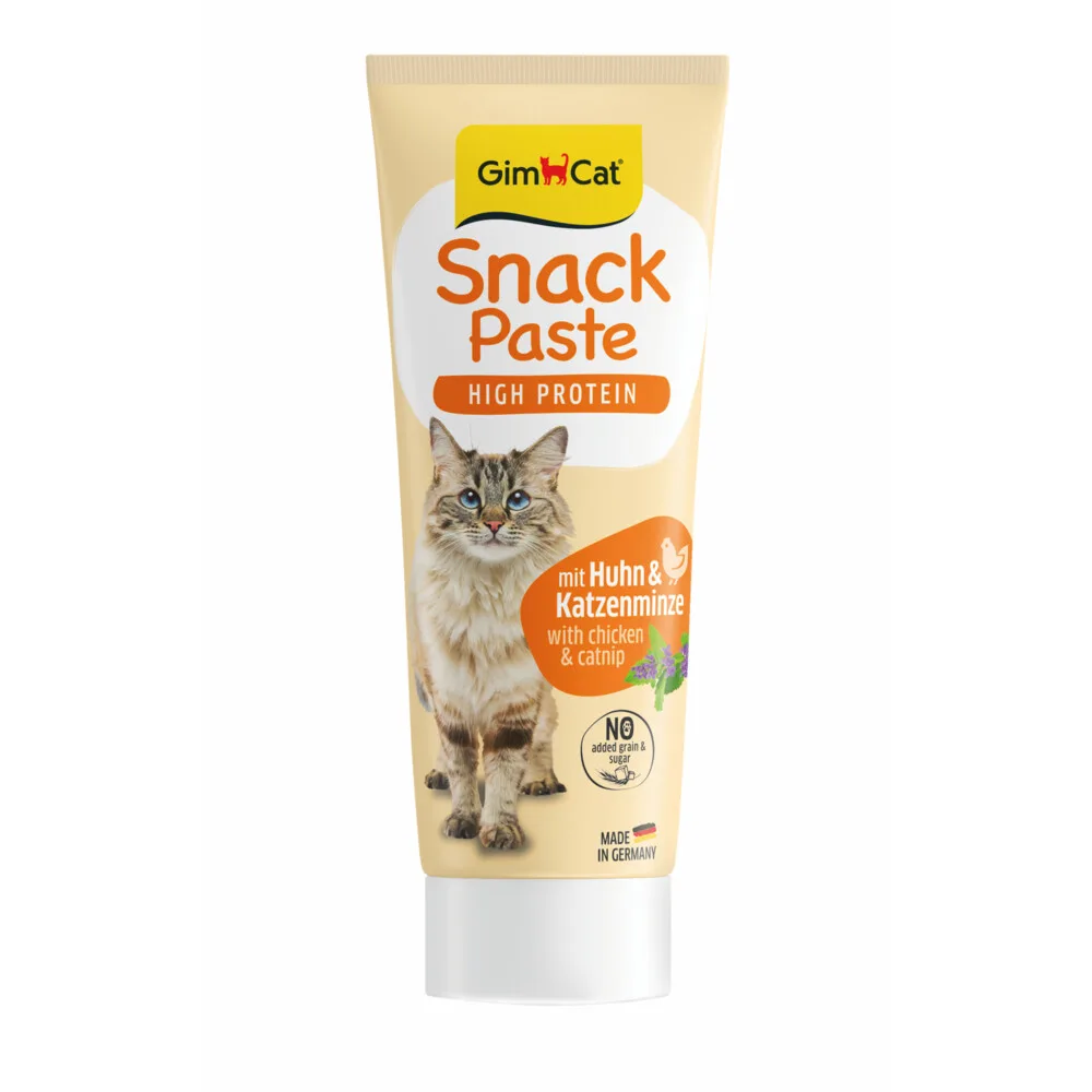 8x GimCat Snackpasta Kip & Kattenkruid 75 gr van GimCat – productfoto