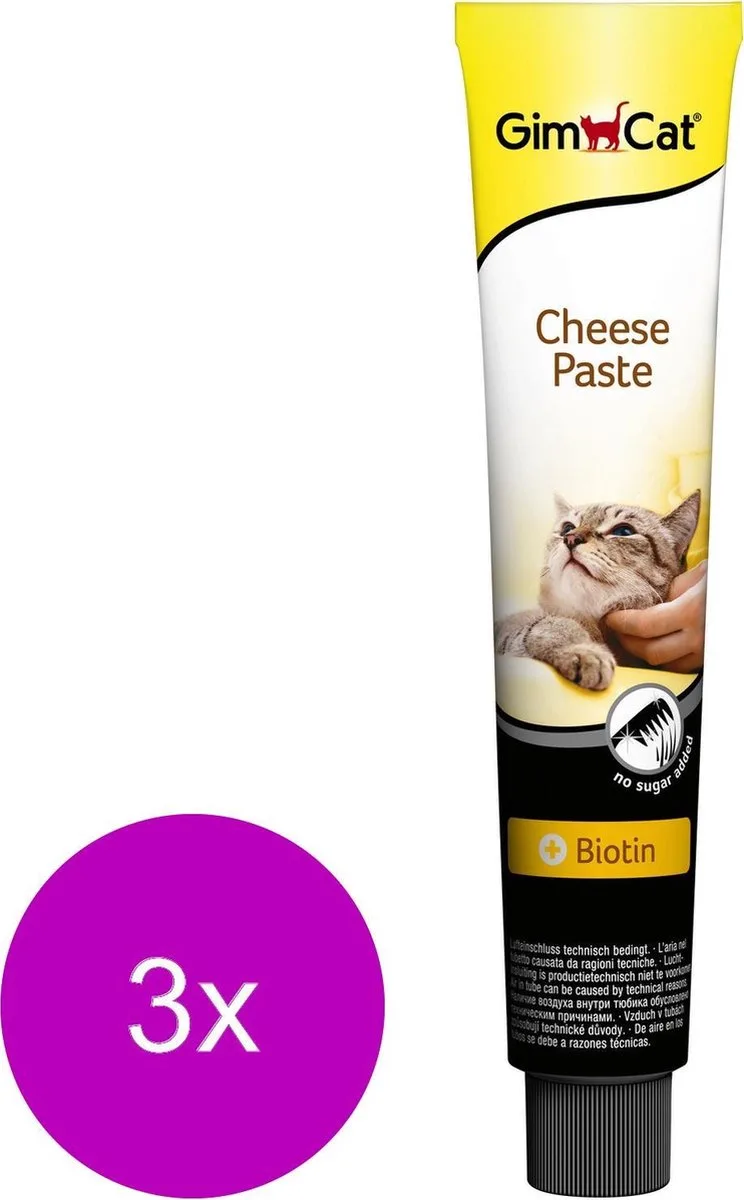 Cheese-Pasta - Kattensnack - 3 x 100 g by GimCat – product photo