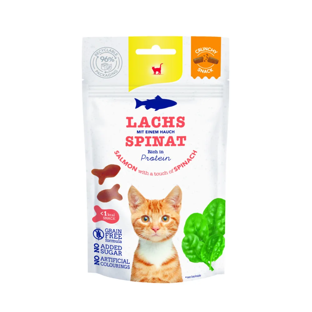12x GimCat Crunchy Kattensnack Zalm & Spinazie 50 gr van GimCat – productfoto