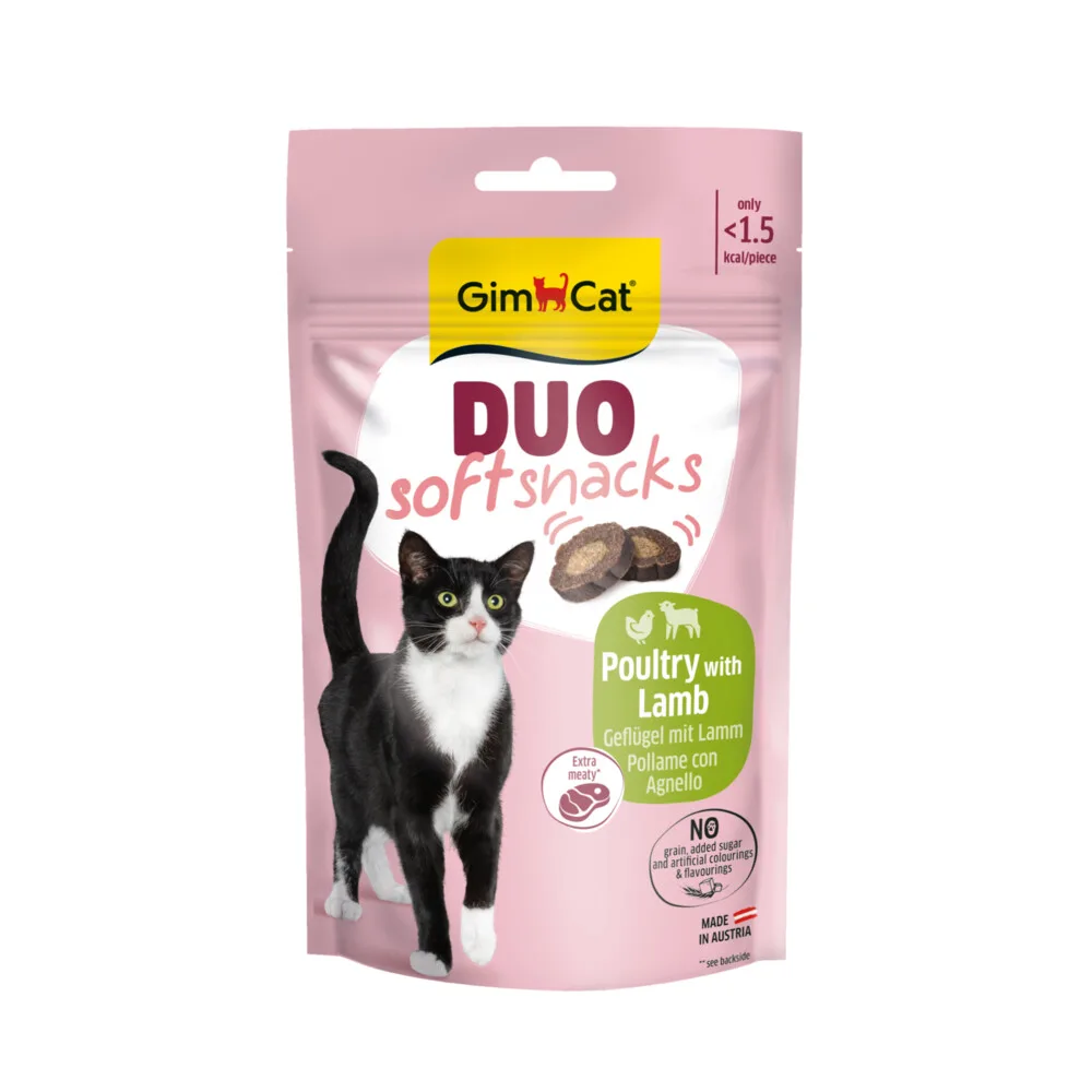 Duo Kattensnack Lam & Gevogelte 50 gr van GimCat – productfoto