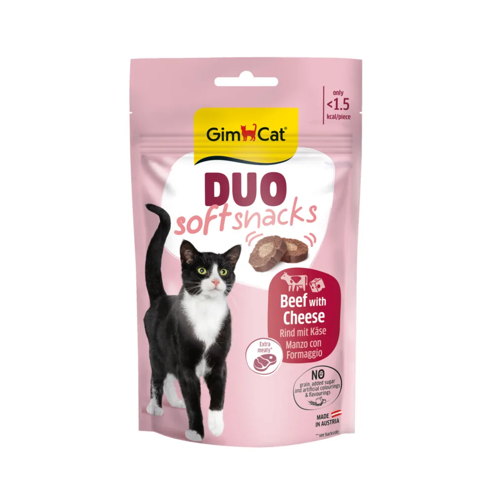 Duo Kattensnack Rund & Kaas 50 gr van GimCat – productfoto