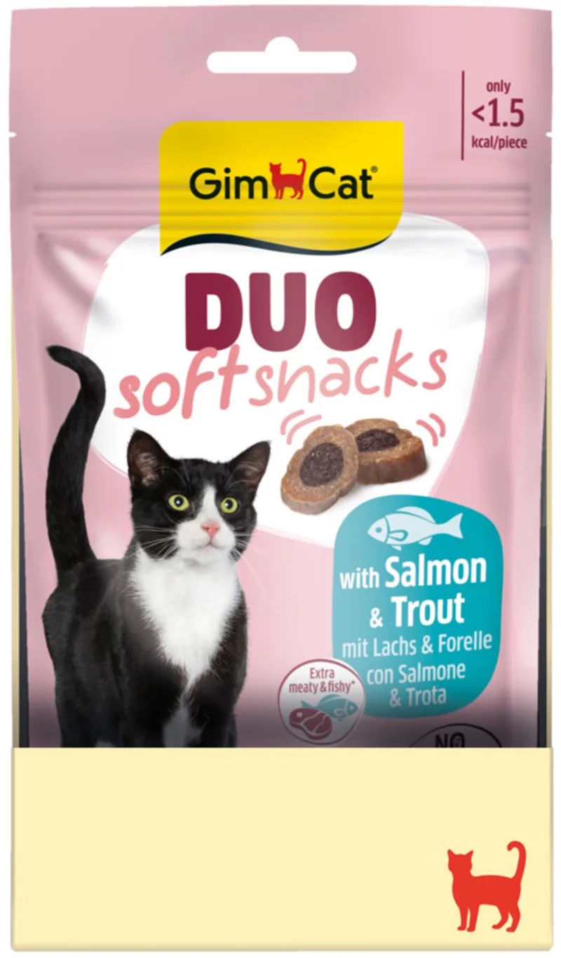 Duo Kattensnack Zalm & Forel - 12 x 50 gr - Voordeelverpakking by GimCat – product photo