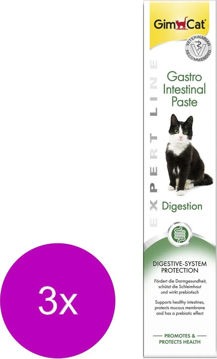 Gastro Intestinal Pasta - Kattensnack - 3 x 50 g by GimCat – product photo
