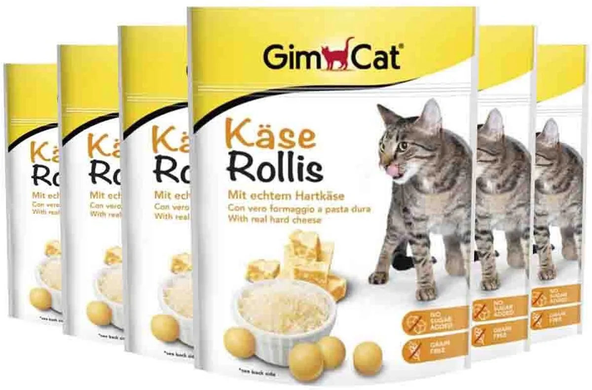 Kaas Rollis - 6 x 140 gr - Voordeelverpakking de GimCat – photo produit