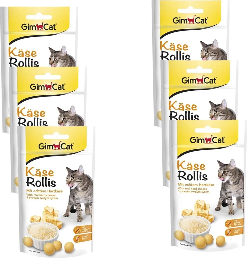 Kaas Rollis - Kattensnack - 6 x 40 g de GimCat – photo produit