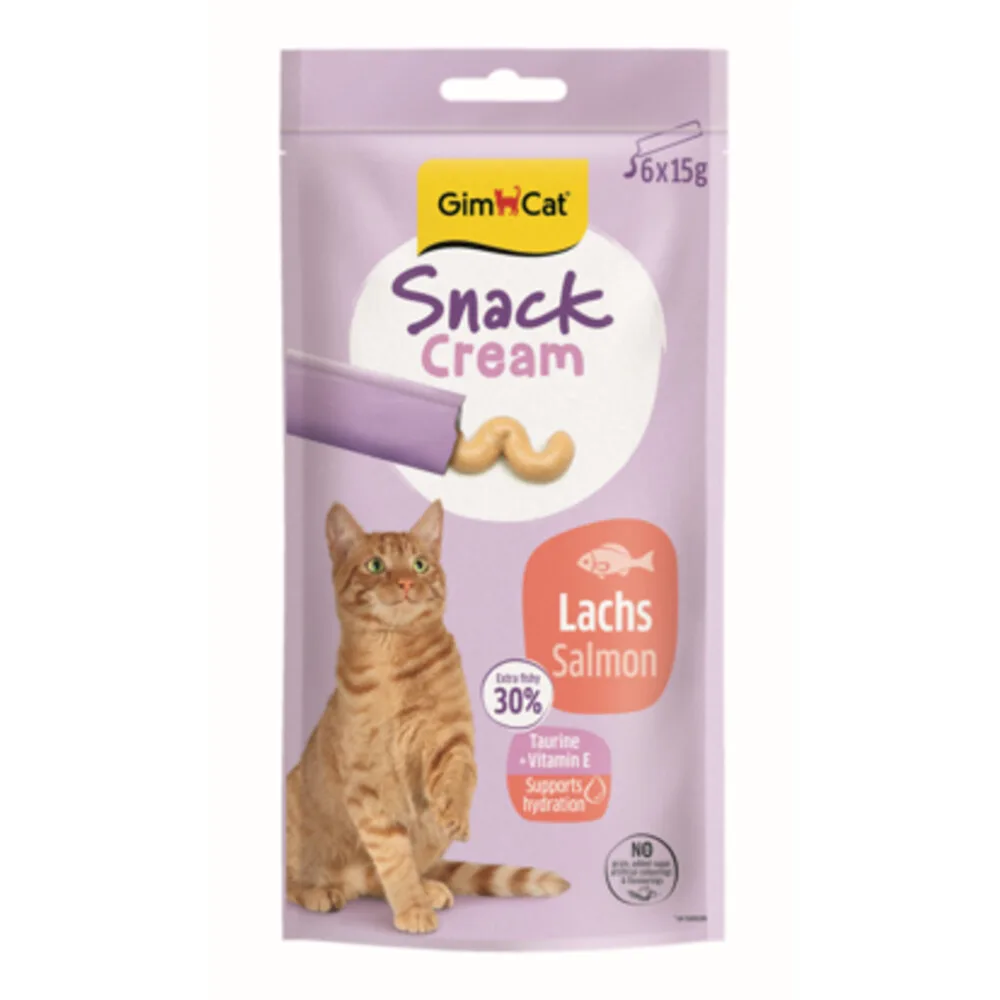 Kattensnack Cream Zalm 6 x 15 gr van GimCat – productfoto