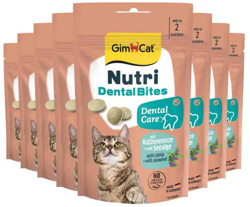 Kattensnack Nutri Dental Bites - 8 x 40 gr - Voordeelverpakking by GimCat – product photo