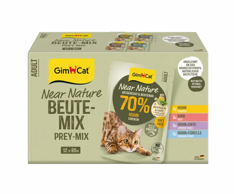 Kattenvoer Nat Near Nature mix - 12 x 85 gr by GimCat – product photo