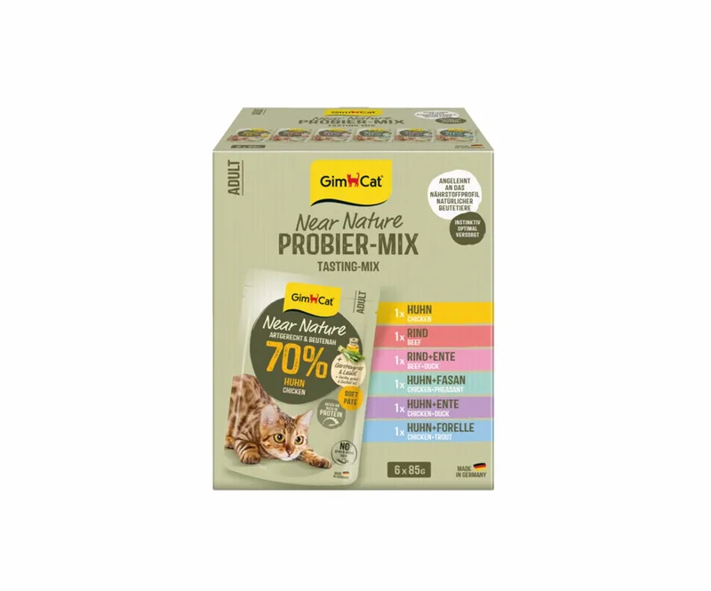 Kattenvoer Near Nature Mix - 6 x 85 gr by GimCat – product photo