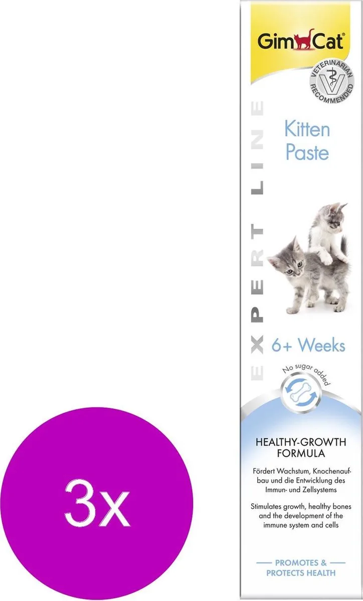 Kitten Pasta - Kattensnack - 3 x 50 g de GimCat – photo produit