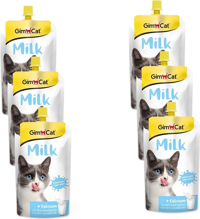 Melk Voor Katten - Kattensnack - 6 x Melk 200 ml