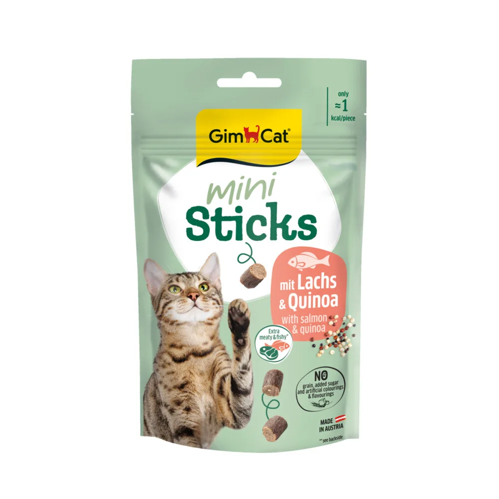 Mini Sticks Kattensnack Zalm & Quinoa 50 gr de GimCat – photo produit