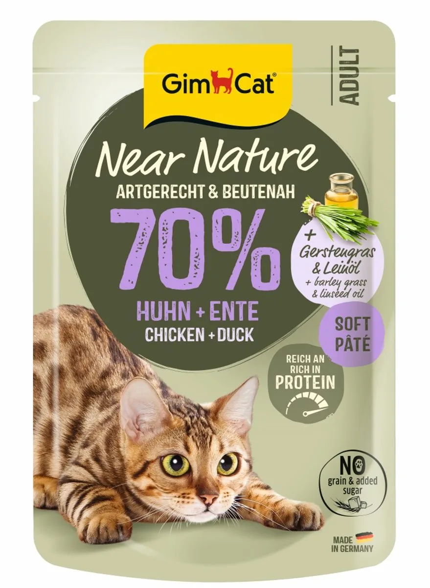 Near Nature - Kip & eend - 16 x 85 g by GimCat – product photo
